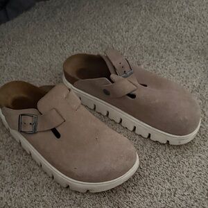 Birkenstock Tan Slip-On Loafers